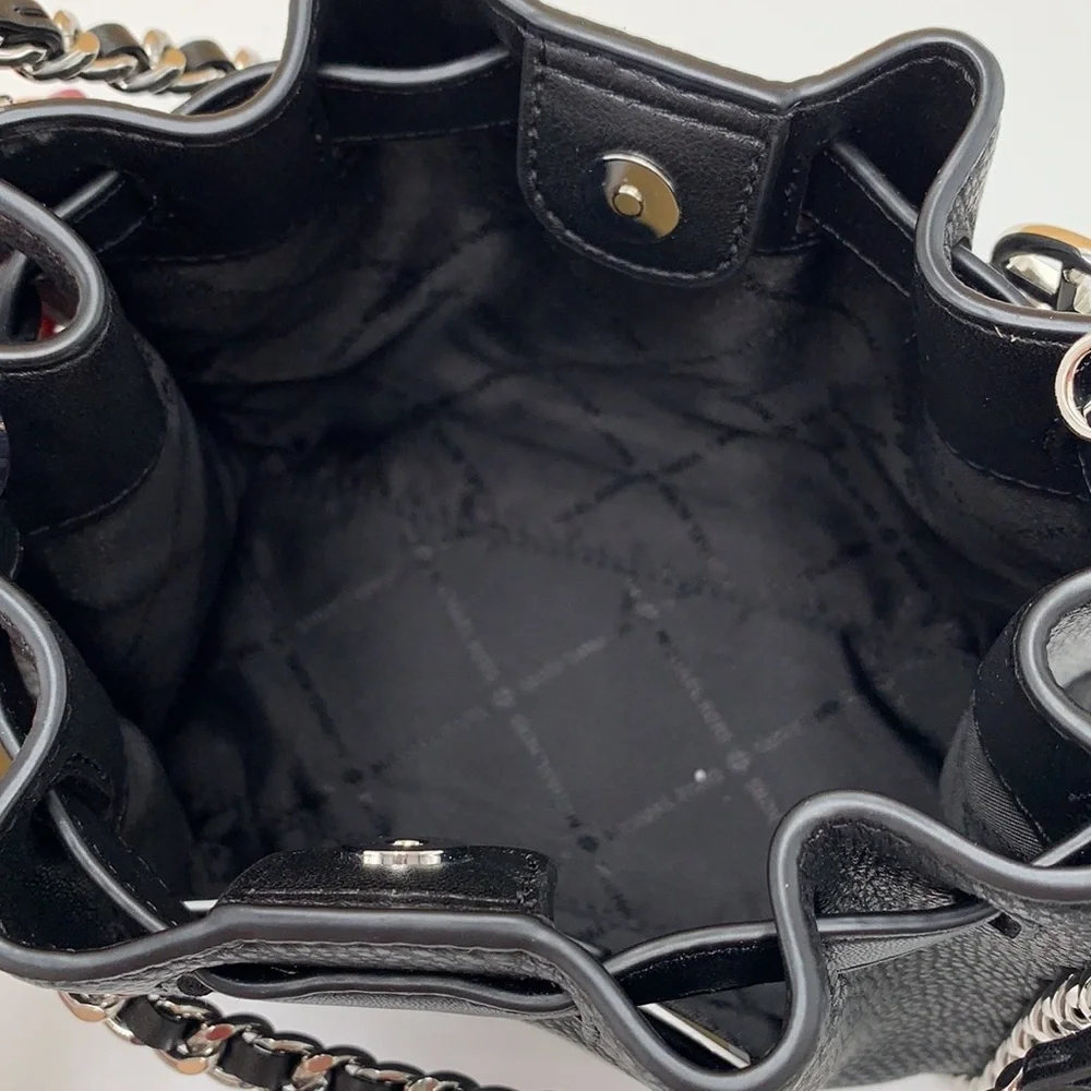 MICHAEL KORS MINA Small Belted Chain Crossbody bag BLACK COLOR